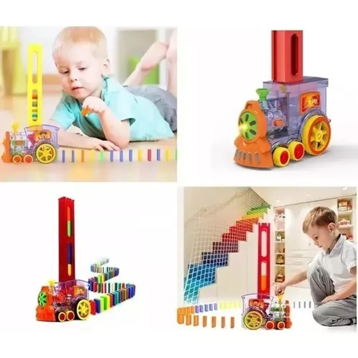 🚂 ¡Diversión Automática con el Tren de Dominós! 🎉