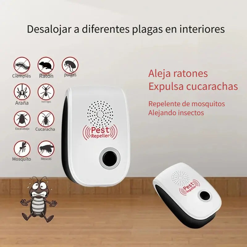 🚫🪳🐭✨ ¡ADIÓS PLAGAS! ULTRASONIDO SEGURO SIN QUÍMICOS 🏠⚡️🔌