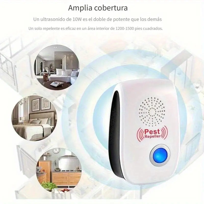 🚫🪳🐭✨ ¡ADIÓS PLAGAS! ULTRASONIDO SEGURO SIN QUÍMICOS 🏠⚡️🔌