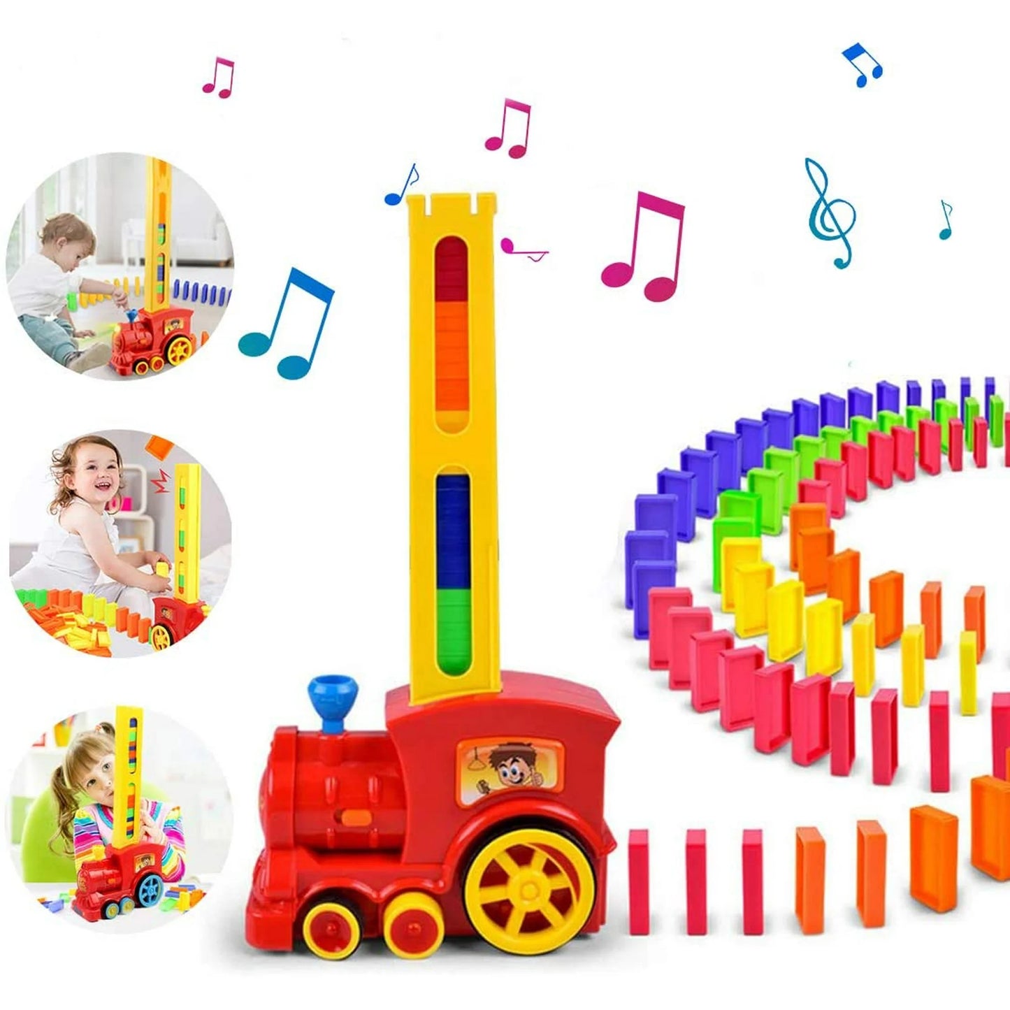 🚂 ¡Diversión Automática con el Tren de Dominós! 🎉