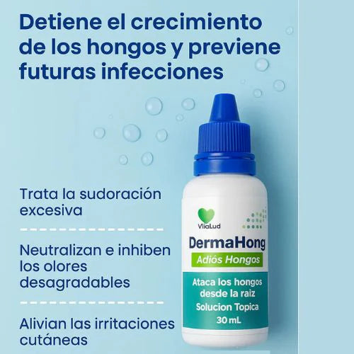 🌿 ADIÓS A LOS HONGOS, RECUPERA TUS UÑAS Y PIES, CON DERMAHONG ( 3 Unidades )🌿.
