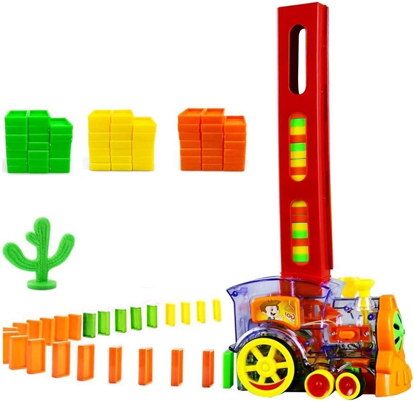 🚂 ¡Diversión Automática con el Tren de Dominós! 🎉