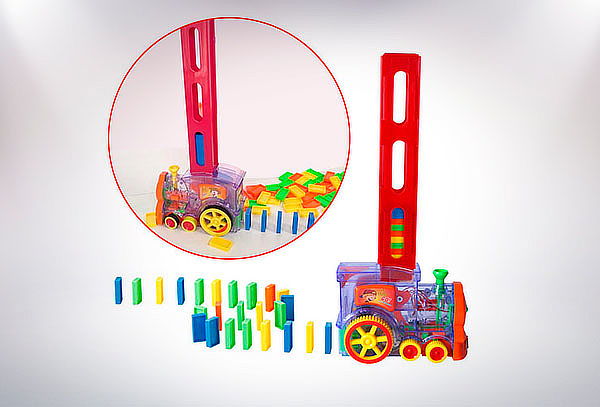 🚂 ¡Diversión Automática con el Tren de Dominós! 🎉