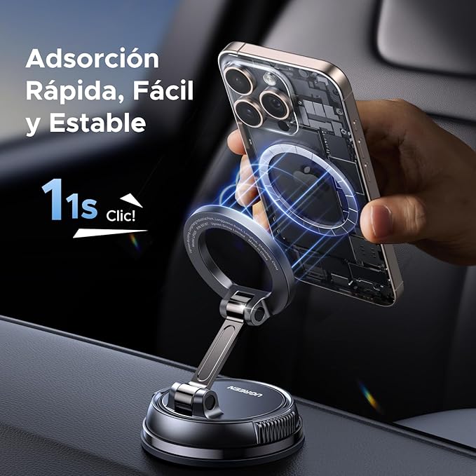 🚗📱 MANEJA SEGURO Y CON ESTILO CON EL SOPORTE CELULAR GIRATORIO 360° 🔄