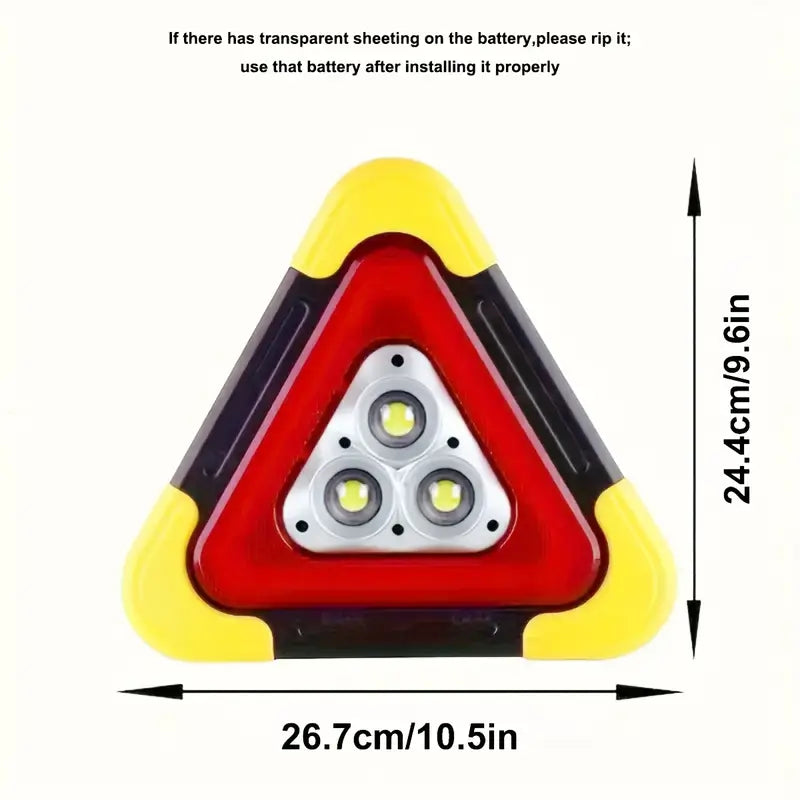 🚨 ¡Tu Ángel Guardián en la Carretera! 🌟 El Triangulo de Seguridad que Ilumina, Protege y Rescata🚗💡