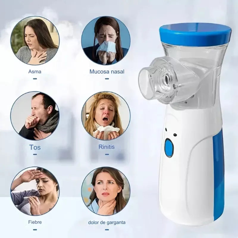 🌬️💨 Respira Fácil en Cualquier Lugar con Este Nebulizador Portátil 💨🌬️ ¡Ideal para Niñosy Adultos! 🏃♂️🔋