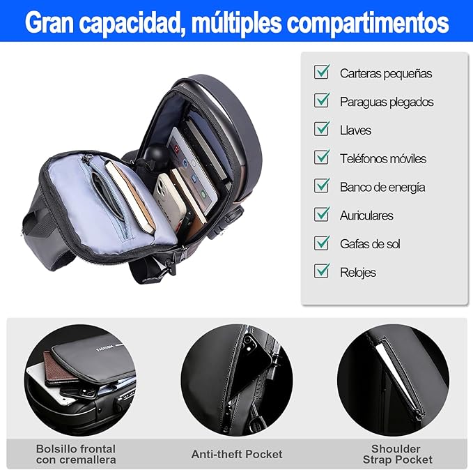 🔥¡PROTÉGETE CON ESTILO! EL BOLSO ANTIRROBO QUE TODOS QUIEREN ESTÁ AQUÍ 🛡️✨👜