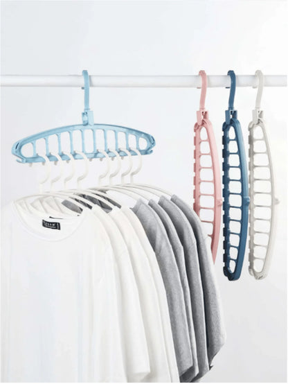 💥 ¡ADIÓS AL DESORDEN! ORGANIZA TU ROPA CON EL COLGADOR MÁGICO 9 EN 1 ( 5 Unidades )🧥✨