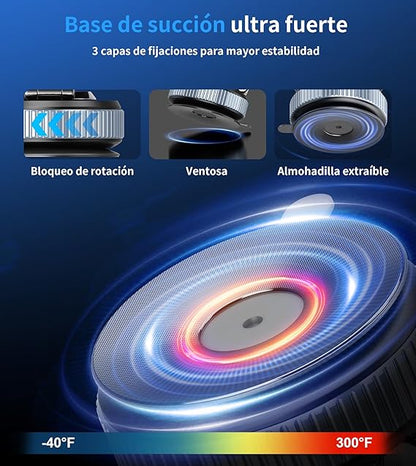 🚗📱 MANEJA SEGURO Y CON ESTILO CON EL SOPORTE CELULAR GIRATORIO 360° 🔄