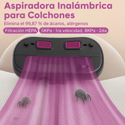 🌙 Protege a quienes más amas 💕 Elimina ácaros, polvo y alérgenos con nuestra Aspiradora UV-C Inalámbrica 🛏️✨ ¡Sueños más limpios, familia más feliz! 🌿