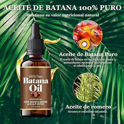 🌿 ACEITE DE BATANA 100% PURO – RENUEVA TU CABELLO DESDE LA RAÍZ 💛✨