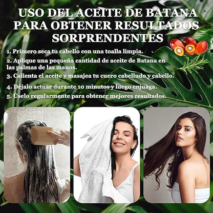 🌿 ACEITE DE BATANA 100% PURO – RENUEVA TU CABELLO DESDE LA RAÍZ 💛✨