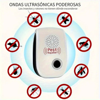 🚫🪳🐭✨ ¡ADIÓS PLAGAS! ULTRASONIDO SEGURO SIN QUÍMICOS 🏠⚡️🔌