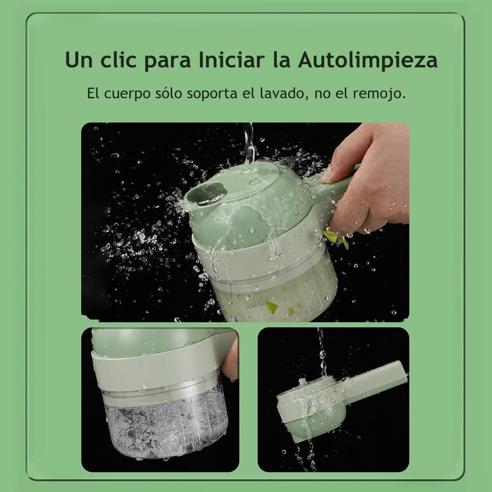💚 ¡REVOLUCIONA TU COCINA CON LA NUEVA PICADORA ELÉCTRICA DE ALIMENTOS RECARGABLE! ⚡🍅