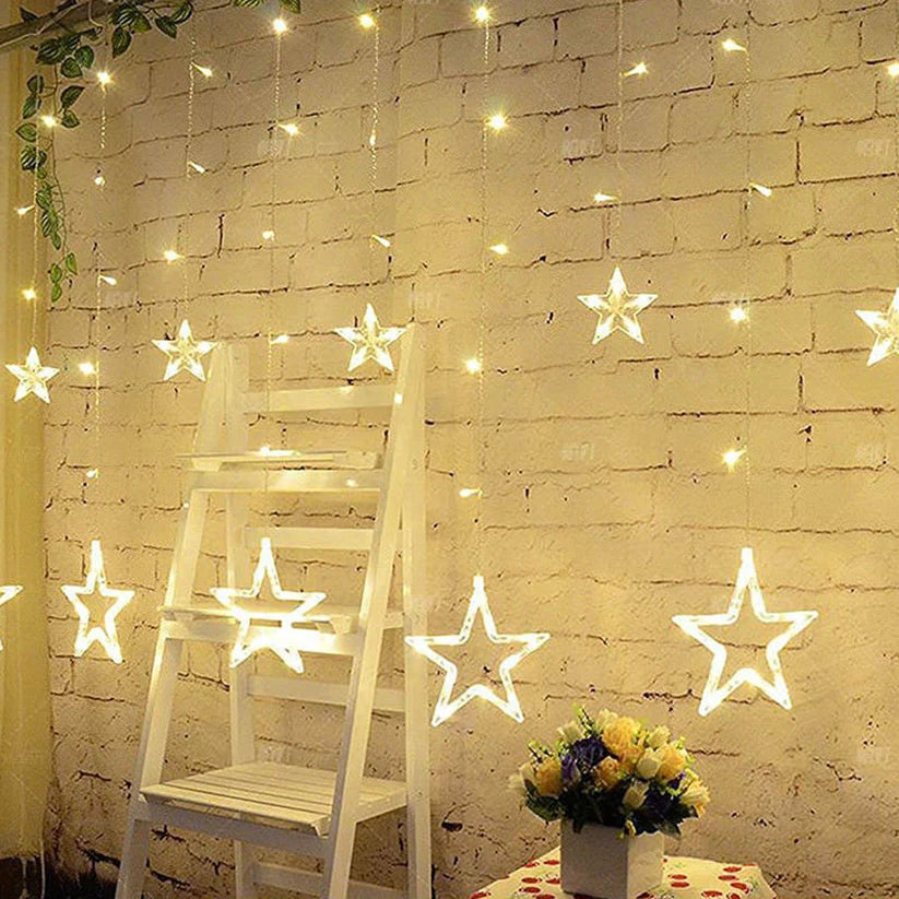 Guirnalda 12 estrellas LED de Navidad