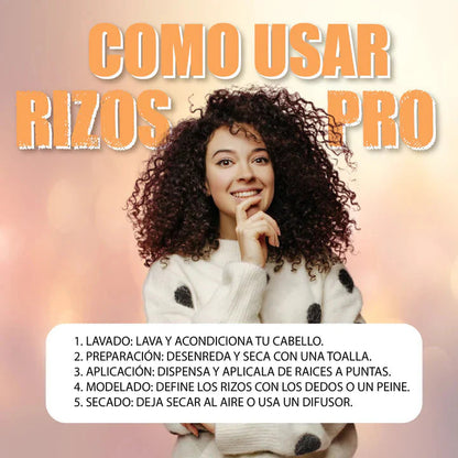 🔥 ¡ADIÓS FRIZZ Y RIZOS DESORDENADOS! 🌀 CONSIGUE DEFINICIÓN PROFESIONAL AL INSTANTE CON RIZOS PRO ®️ 💖